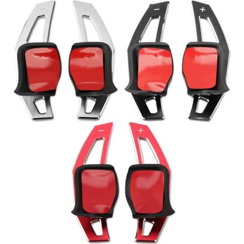Aluminum Steering Wheel DSG Paddle Extension Shifters Shifter Sticker Cover for VW EOS/ Golf R GTI R32 MK5/Jetta MK5/Polo(6R)GTI
