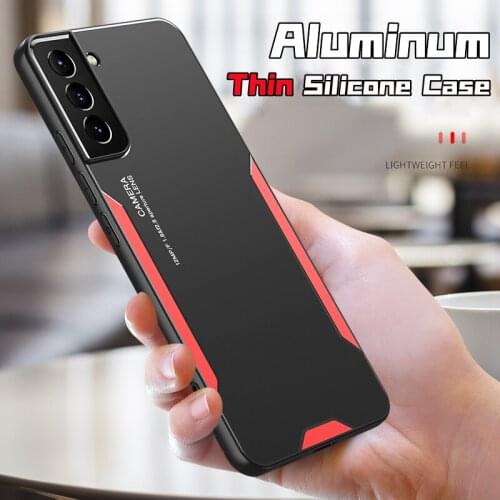 Shockproof Case For Samsung Galaxy S20 S10 S9 S8 Plus Ultra Metal TPU Case Cover For Samsung Galaxi Note 20 Ultra 5G 10 Plus 9 8