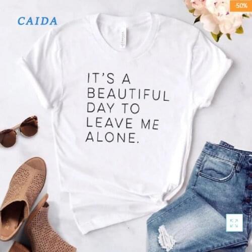 CAIDA European And American Street Short Sleeves Casual Cotton Funny T-shirtHipster T-shirt