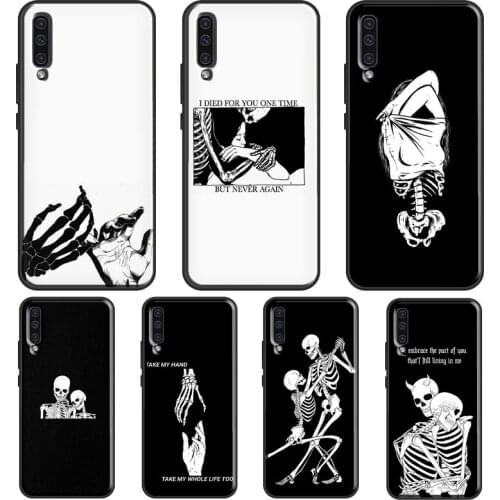 Skeleton Lovers Skull For Samsung A21S A20e A02S A20 A40 A50 A70 A12 A32 A42 A52 A72 A31 A41 A51 A71 Phone Case