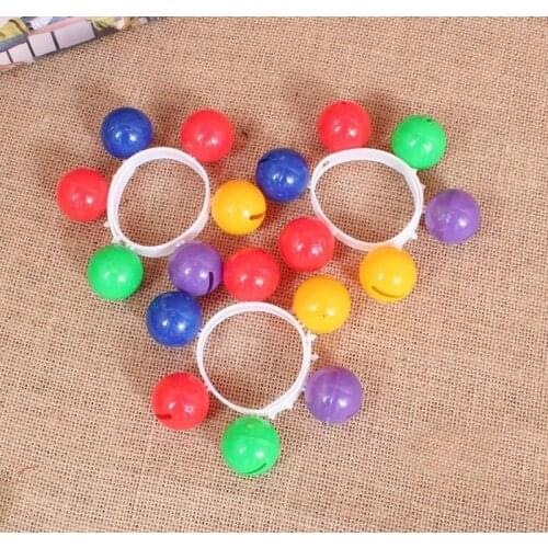 Toy Hand Bell Color Ring Fluid Bed Kindergarten Dance Show A Unisex Clapper Plastic 2021