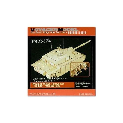 KNL HOBBY Voyager Model PE35374 Challenger 2 Main battle tank Desert upgrade metal etching (T)