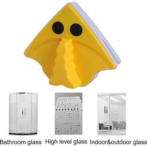 Magnetic Double Sided High Level Window Glass Cleaning Brush With Anti-Drop Rope For 3-8mm Thickness Single Glass Window