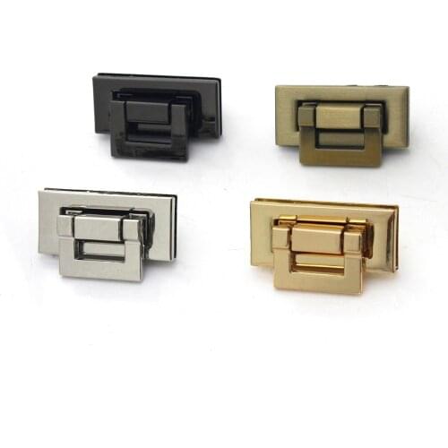 1pcs New Metal Folding Lock Twist Lock For Bags Handbag Craft Bag Purse High Quality Hardware Accessories 45x21mm