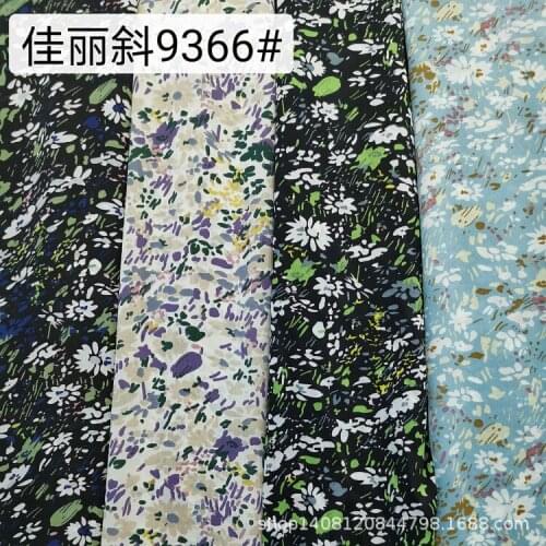Pageant Oblique Printed Non-transparent Fabric Soft and Comfortable Korean Style New Printed