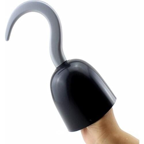New Halloween Masquerade Props Black Plastic Captain Pirate Hook Cosplay Weapons Accessories Halloween Party Dressed Up Tool 1PC