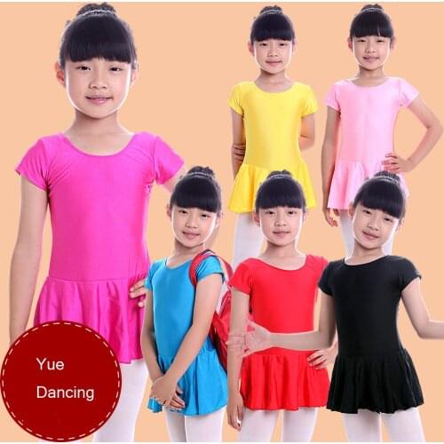 Solid Gymnastics Leotard Ballet Clothes Children Girl Ballerina Dress Unitard Dancewear Bailarina Roupa Tutu Cheap Dance Costume