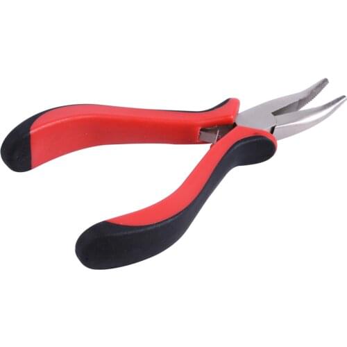 Bend Tip Plier DIY Hair Extension Tool Clip Plier for Micro Rings/Links/Beads & Feather Hair Extension