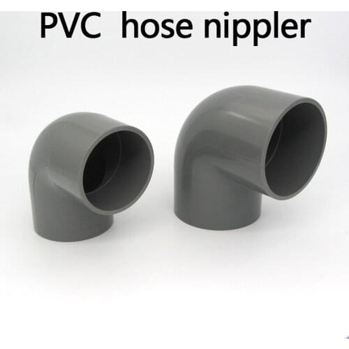 PVC hose nippler PVCWater Supply Pipe Fittings Elbow Connectors Plastic Joint Irrigation Water Parts 1 Pcs