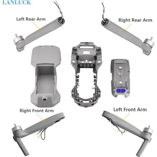 Brand New Arms Body Shell Middle Frame Bottom Shell Upper Cover for DJI Mavic Air 2 Replacement Repair Spare Parts