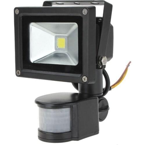 LED Sensor 10W 800LM IP65 PIR Infrared Body PIR Motion Sensor LED Flood Light Waterproof Outdoor Landscape Lamp Garden Light