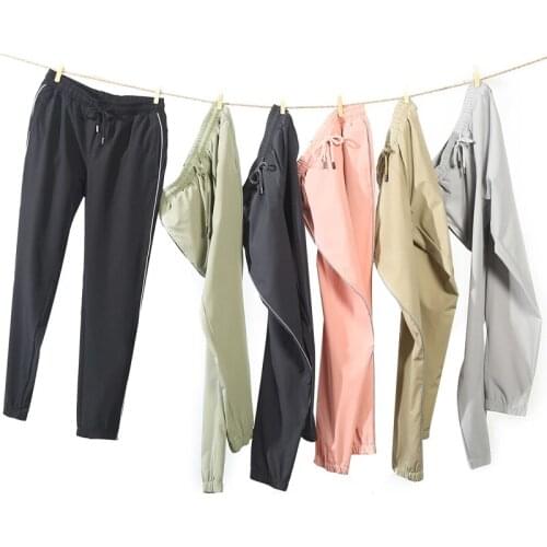Ultra Light Men Sportswear Trousers Reflective Quick Dry Pants Yoga Pants Elasticity Breathable Women Drawstring Training Pant
