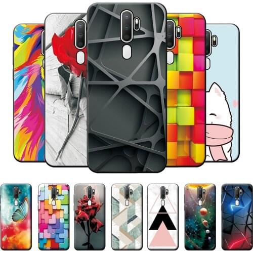 For OPPO A5 2020 Case Phone Case OPPO A9 2020 Silicone Soft TPU Back Cover Case For OPPO A5 A9 2020 Bumper Coque Geometric 6.5