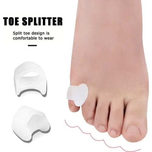 1Pair Little Toe Thumb For Daily Use Silicone Gel Toe Bunion Guard Foot Care Finger Toe Separator Hallux Valgus Toe Separators