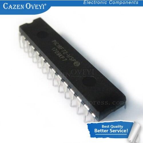 1pcs/lot PIC16F72-I/SP PIC16F72 16F72-I/SP 16F72 DIP-28 In Stock