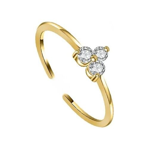 CANNER Finger Rings for Women Luxury Wedding Jewelry Rings Girl Triangle Zircon Crystal Twist Ring Anillos 925 Sterling Silver