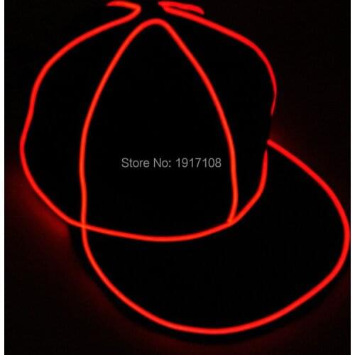 2021Fashion Glowing Baseball Cap Cotton Snapback EL Caps LED Hat Bboy Hip-hop Caps For Men Women Fitted Hat Party Hats