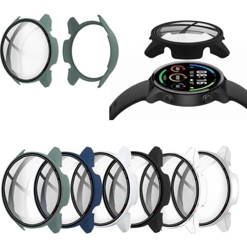 Hard Edge Screen Glass Protector Case Shell Frame For Xiaomi Mi Watch Color Sports Version Smart Watch Protective Bumper Cover