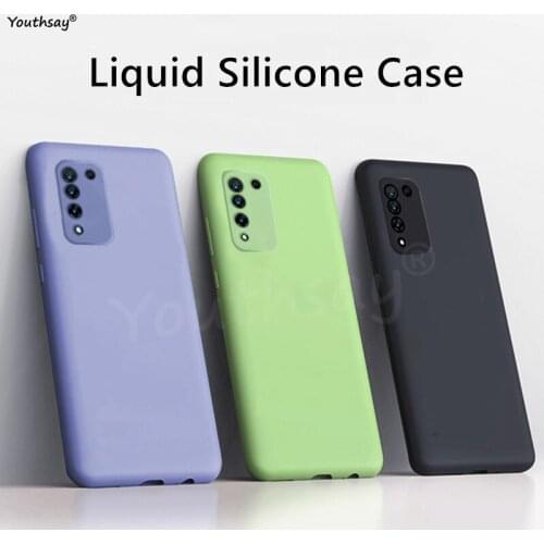 For Huawei Honor 10X Lite Case Honor 10X Lite Case Liquid Silicone Rubber Soft Shell Funda For Huawei Honor 10X Lite Cover
