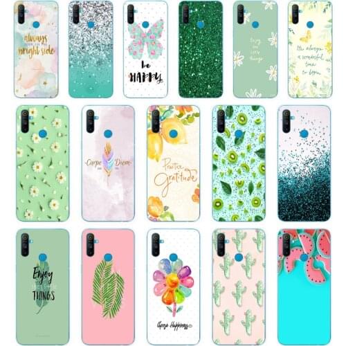 321FG Beautiful Emerald Green glitter gift Soft Silicone Tpu Cover phone Case for OPPO A5S A7 AX7 A5 A9 2020 Reslme C3
