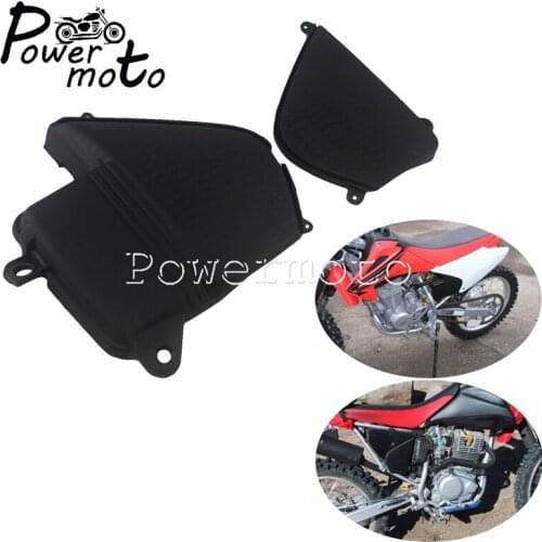 Motocross Black Plastic Battery Box Cover Right & Left Side Cover for Honda CRF230F 2015-2019 Side Battery Panel Guard Protector