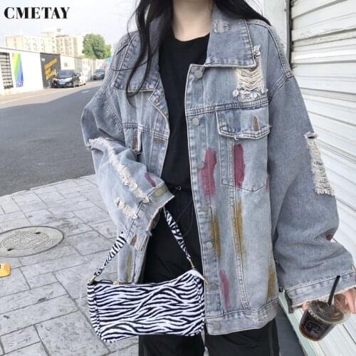 Женские джинсовые куртки CMETAY China At AliExpress