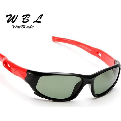 WarBLade Child Sport Sun Glasses 100%UV Goggles Brand TAC Flexible Kids Sunglasses Polarized Boy Girl Oculos De Sol Gafas