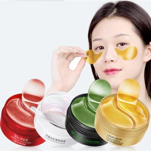 Deep Sea Caviar 24K Gold Moisturizing Eye Mask Remove Dark Circles Anti Age Bag Eye Wrinkle 60pcs Collagen Gel Eye Patches korea