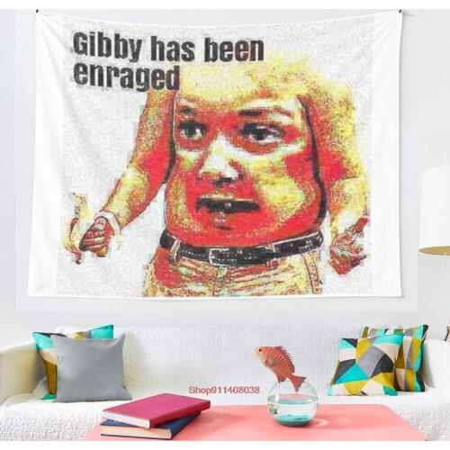 Gibby has been enraged tapestry Art Wall Hanging Living Room Decor Craftsmandala Decorative Thin Blanket Yoga