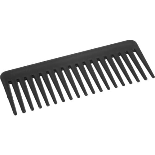 19 Teeth ABS Plastic Wide Tooth Combs Black Heat-resistant Large Wide Tooth Comb Detangling Hairdressing Comb For Styling Tool