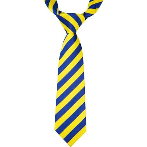 Hi-Tie 6cm Childrens Tie Silk Yellow Boys Students Baby Suit Necktie Small College Ties Childrens Clothing School Uniforms Tie
