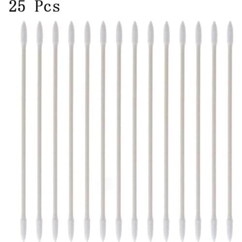 25pcs Cotton Disposable Stick Cleaning Tool for airpods Earphone Smart Phone Tablet Charge Port USB Port L4MD