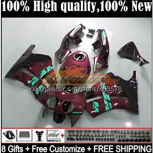 Body For HONDA VFR400 R V4 VFR400R 1989 1990 1991 1992 1993 35CL.86 RVF VFR 400 R RR CC NC30 89 90 91 92 93 Fairing Wine red