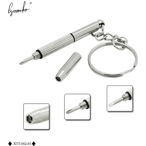 Lymouko 2pcs/Lot Portable Multi-function Glasses 1.7mm Screwdriver for Mini Key Chain Sunglasses Tools Used Watch Accessories