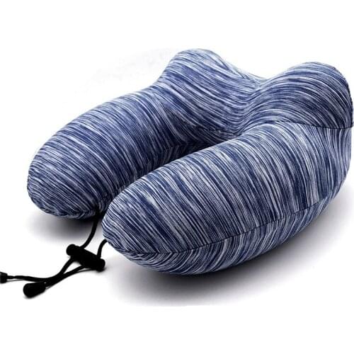 Inflatable U-shaped pillow super light travel with U-shaped pillow 4-piece multifunctional neck pillow