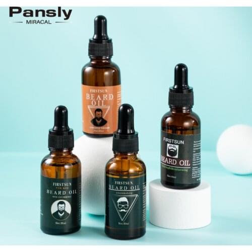 100% Natural Origanic Beard Oil Wax Balm Grooming Men Organic Growth Essence Hair Loss Moustache Conditioner