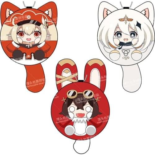 NEW Game Genshin Impact Klee Paimon Amber Mini Plush Dolls Dango Cute Figure Keychain Toy Bag Pendant Keyring Cosplay Gift
