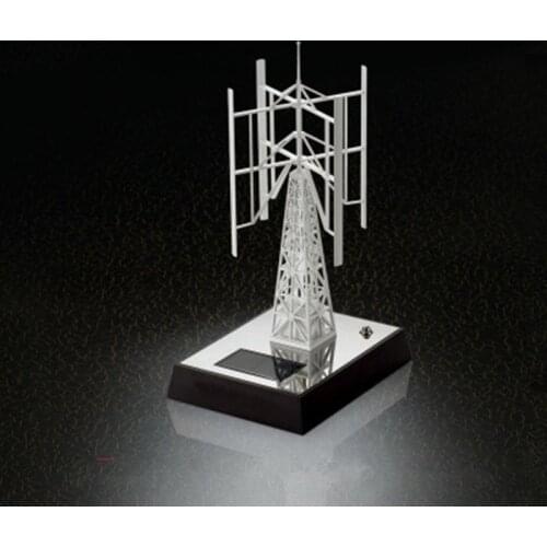 Educational fan model of solar windmill desktop base decoration rotating wind generator