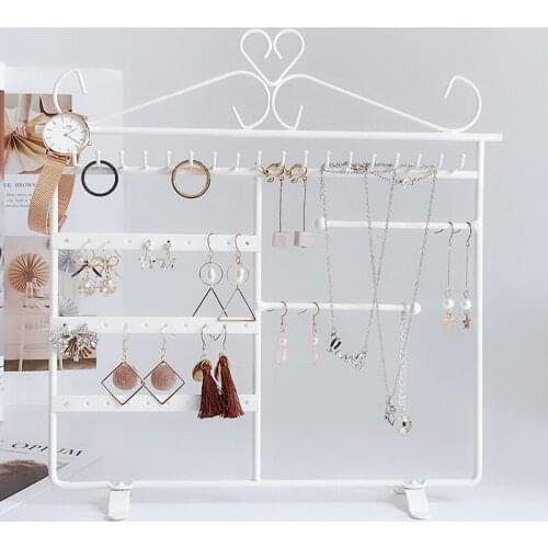 Earrings Ear Studs Necklace Chain Jewelry Display Holder Stand Organizer Rack Earring display Necklace display