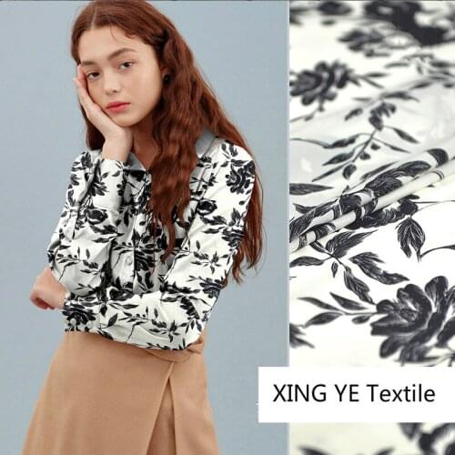Silk Crepe De Chine Fabric Spring Summer Product Anti-wrinkle Sewing Material Womens Clothing Tops Shirts Per Meter Cloth