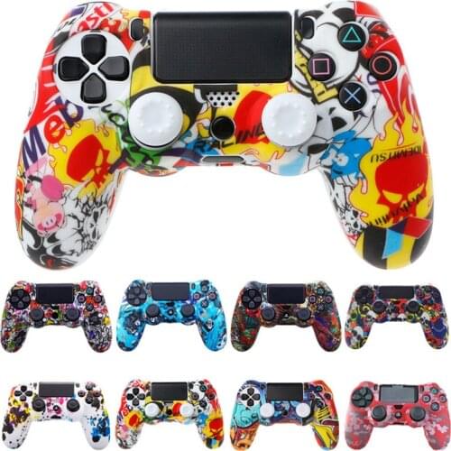 Silicone Protection Case For SONY Playstation 4 PS4 Controller Rubber Protective Skin Cover For PS 4 Joystick Gamepad Cap Cases