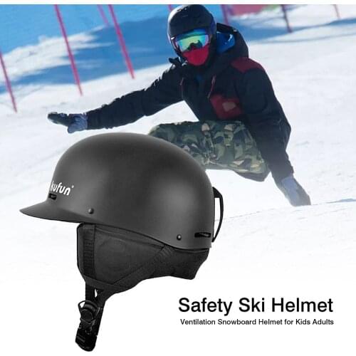 Ultralight Safety Ski Helmet Ventilation Snowboard Helmet for Kids Adults Sports With Goggles Fixing Buckle