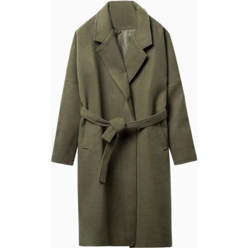 Warm Loose Woolen Mens Windbreaker Jacket New Woolen Coat Mens Winter Long Over-The-Knee Coat Trend Street Clothing Thick