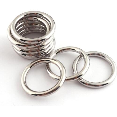 25mm Silver O Rings Zinc Alloy Loop RoundStrap Buckle Ring DIY Accessories Jewelry Making BagClasp Making Hardware Suppllies