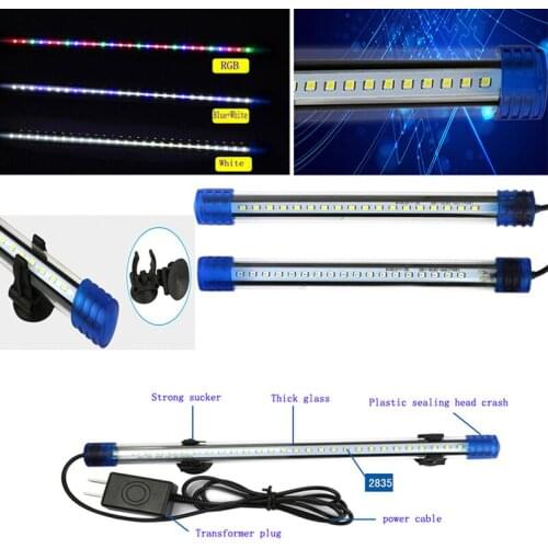 Aquarium Waterproof LED Light Bar Fish Tank Submersible Downlight Tropical Aquarium Product 2.5W20CM