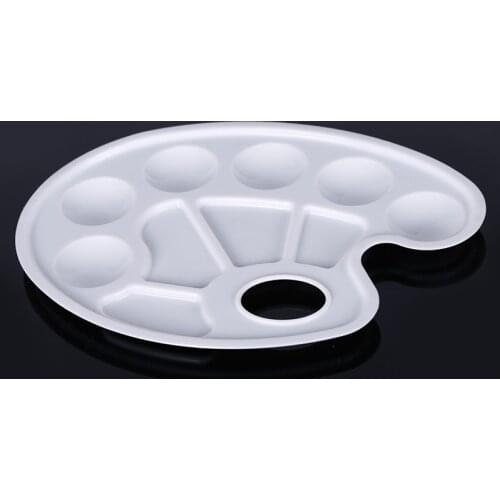 High quality plastic palette, pigment palette fine Art painting dedicated Pigment plate 10 grid white Art supplies