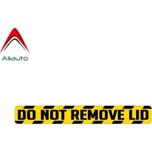 Aliauto Funny Car Sticker Personality Do Not Remove Lid Decal Accessories PVC for Hyundai Ix35 Toyota Corolla Wrangler,16cm*2cm