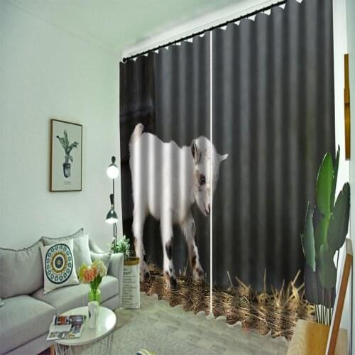 Custom 3D Blackout Curtain animal Printing Curtain Living Room Bedroom cute Kids Room Curtain Window Decor