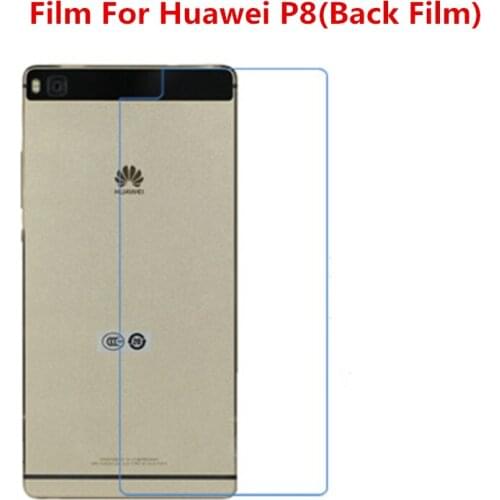 1/2/5/10 Pcs Ultra Thin Clear HD LCD Screen Protector Film With Cleaning Cloth Film For Huawei P8(Back Film)