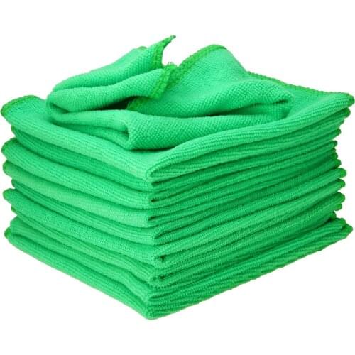 10pcs Small Size Car Wash Microfiber Towel Car Cleaning Drying Cloth Car Care Cloth Detailing Towel 25*25cm